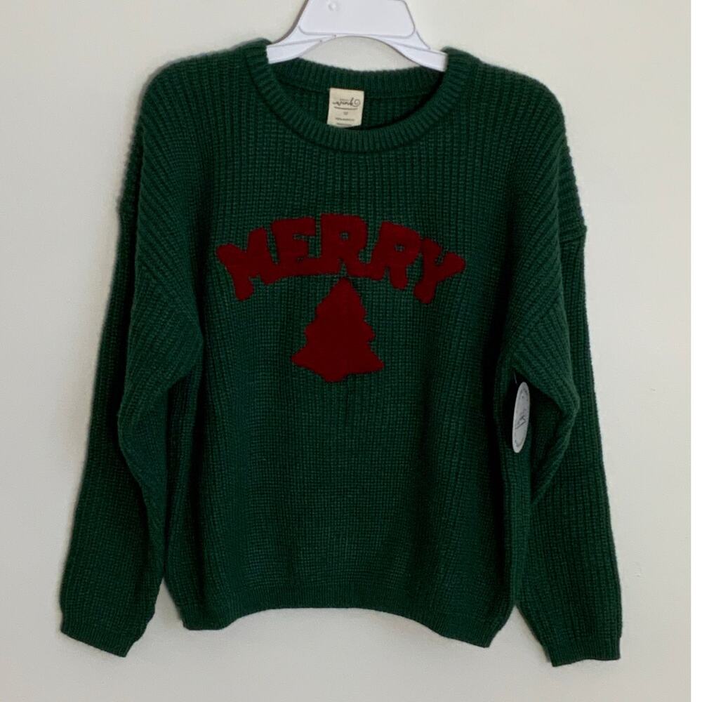 Sweet Wink Boys "Merry" Christmas sweater NWT size 12
